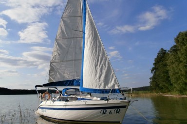 Jacht, żaglówka w Borsku